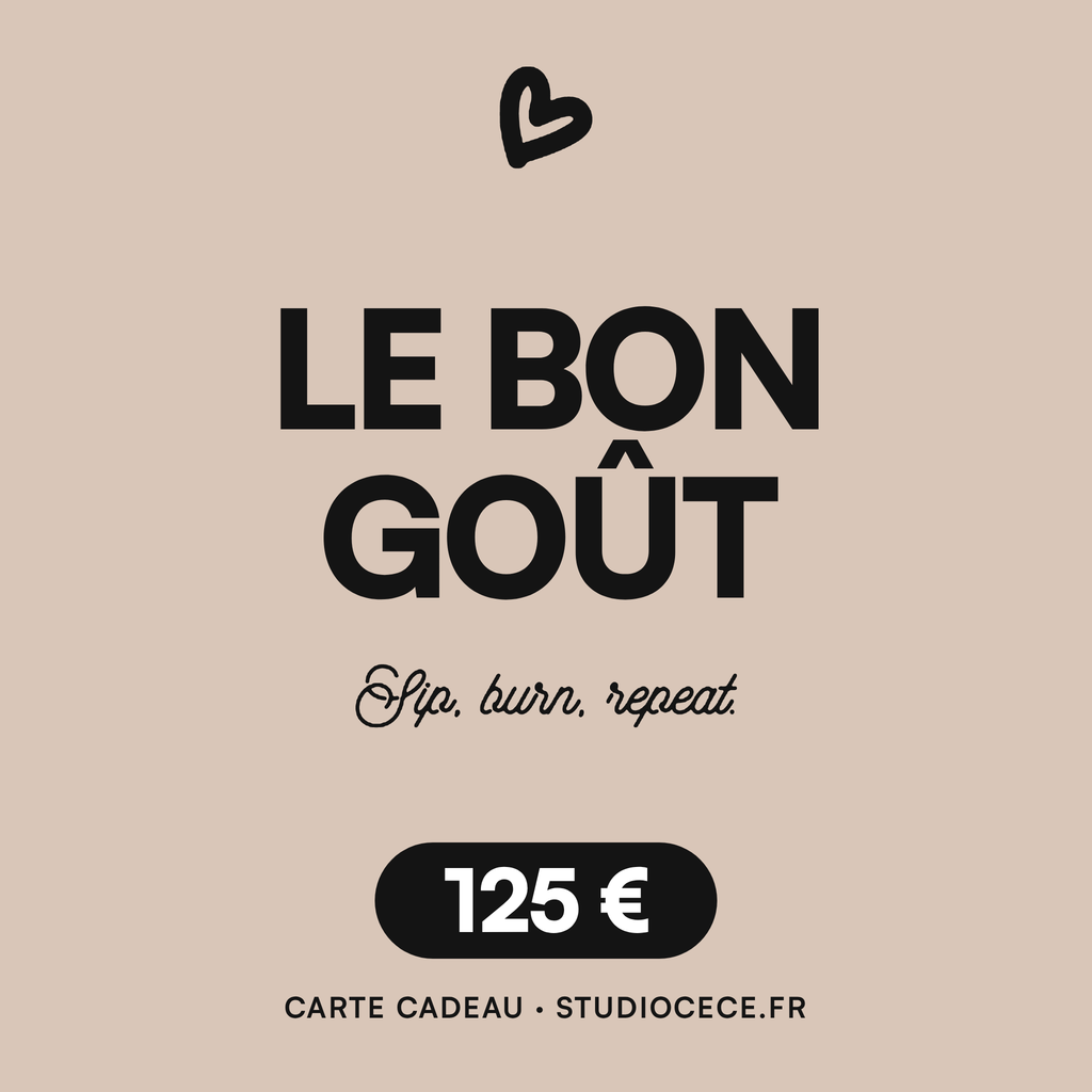 Carte cadeau d'un montant de 125€ - Studio Cece