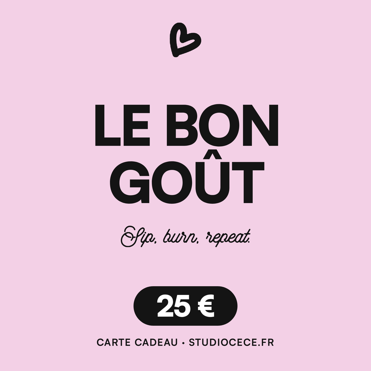 Le Bon Goût — Carte cadeau Studio Cece