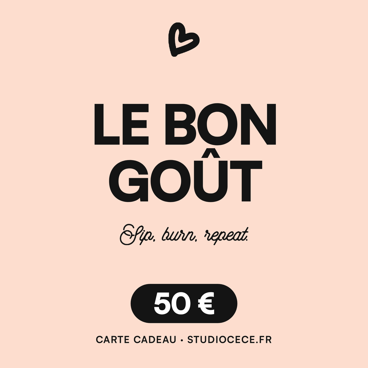 Carte cadeau d'un montant de 50€ - Studio Cece