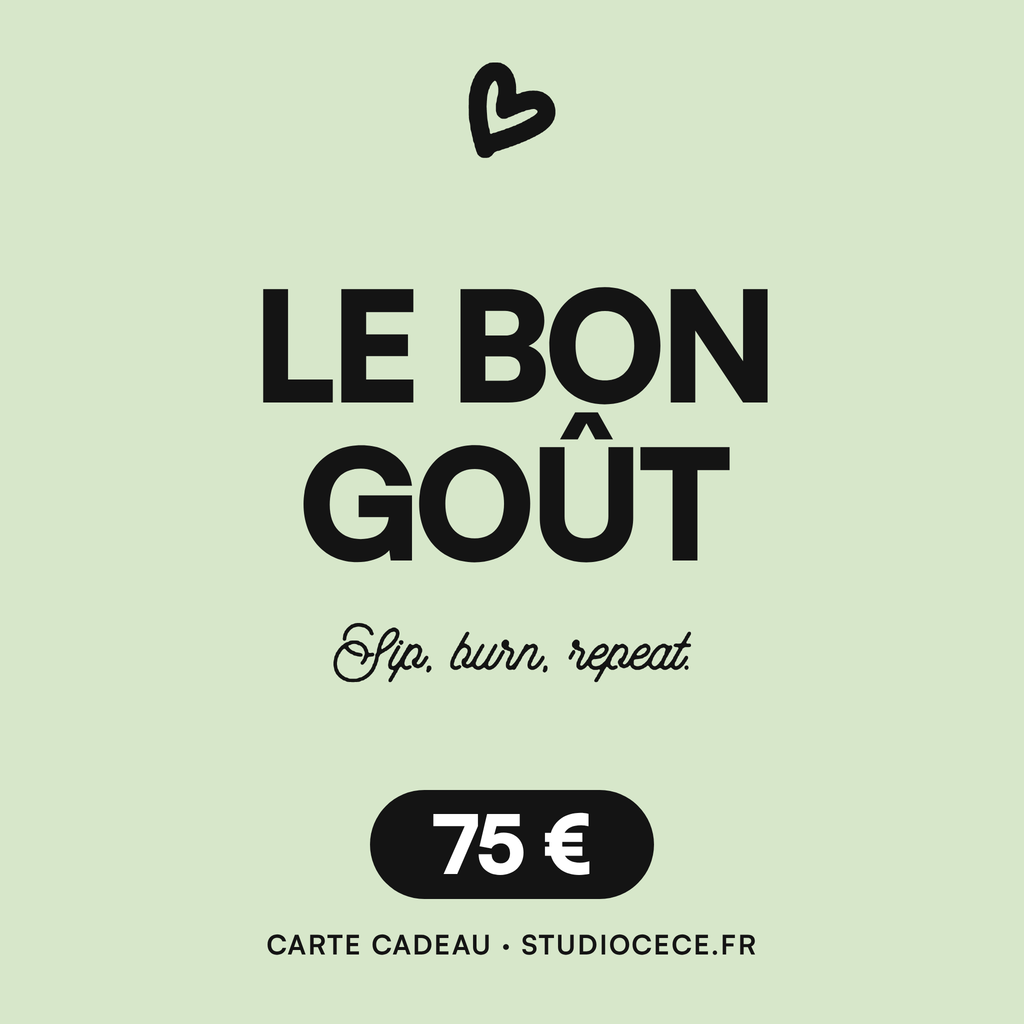 Carte cadeau d'un montant de 75€ - Studio Cece